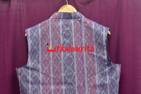 Red Blue Bandha on Purple (Men's Jacket)