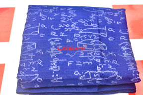 Blue Shri Ganeet Mathematics Cotton (Fabric)