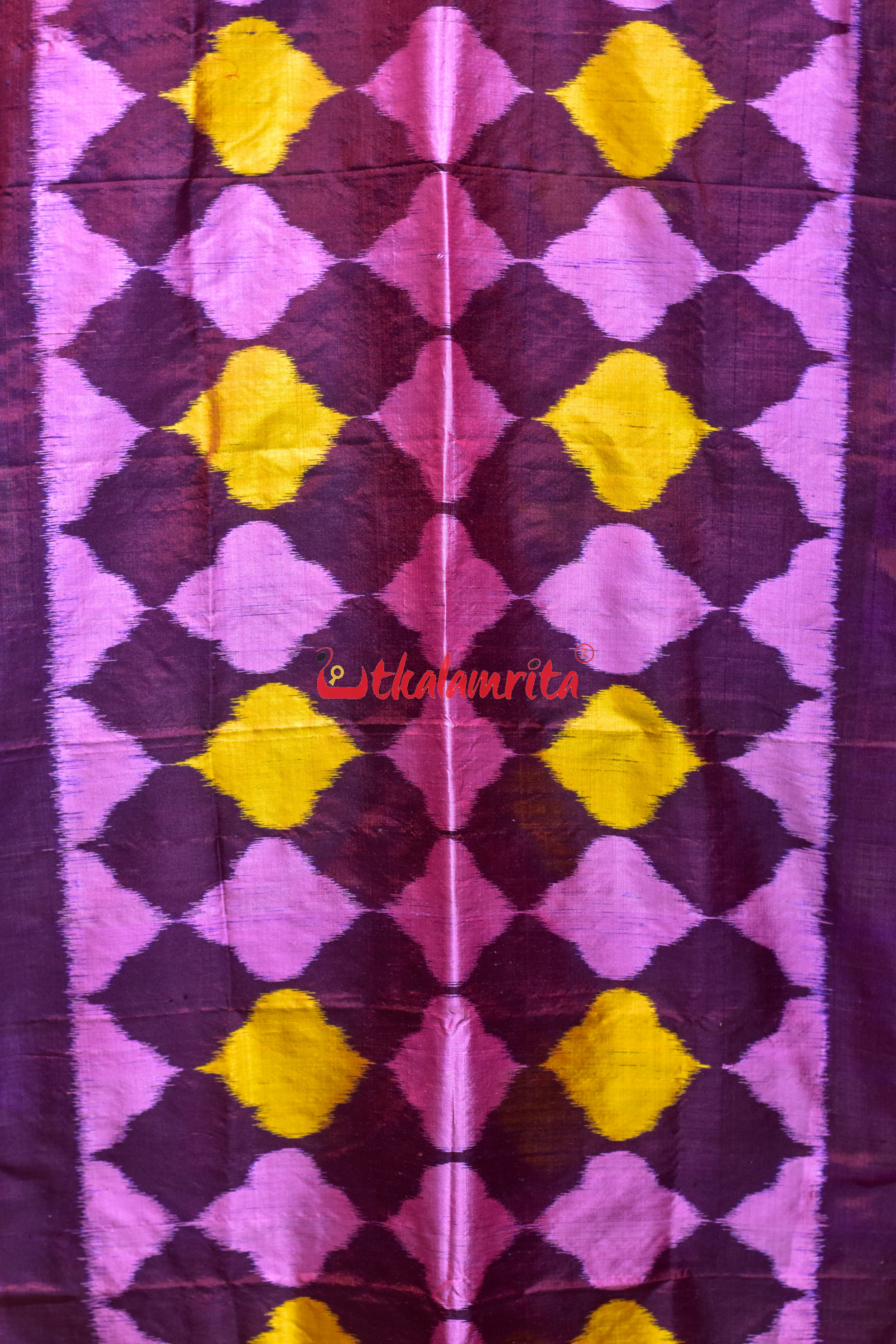 Maroon Pink Chidia Silk Stole