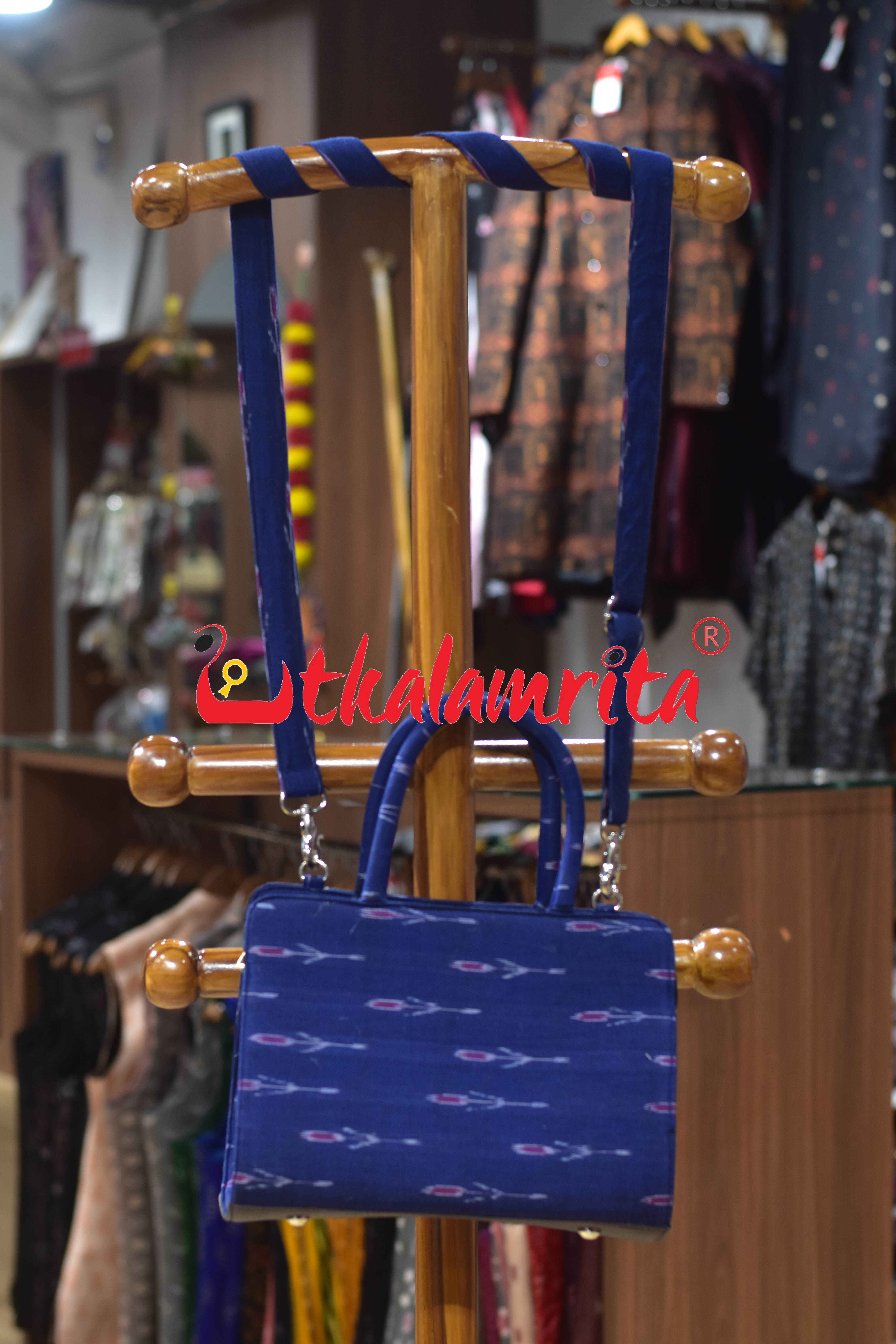 Blue Labanga Medium Vanity Bag