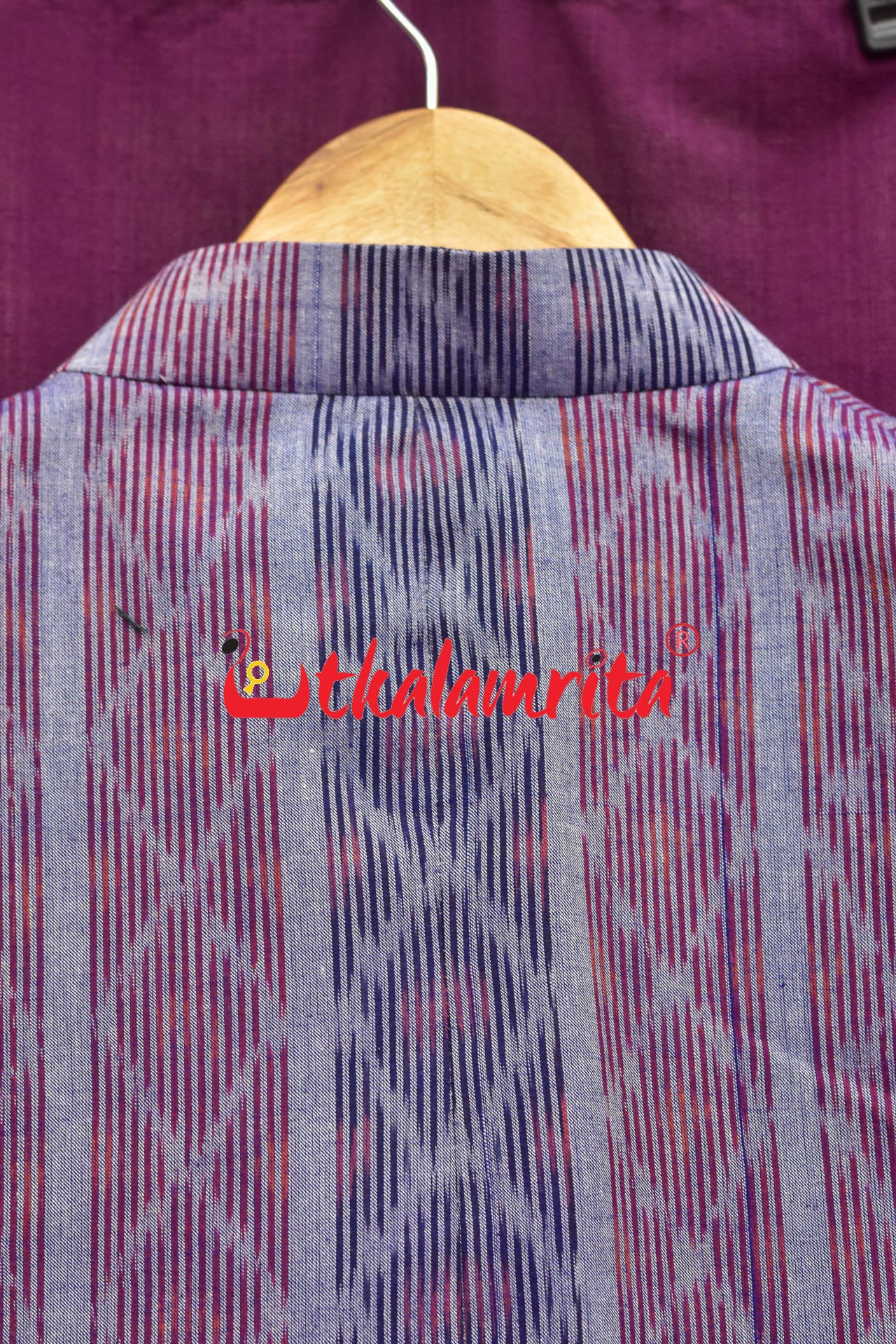 Red Blue Bandha on Purple (Men's Jacket)