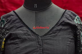 Black Tribals and Elephants (Blouse)