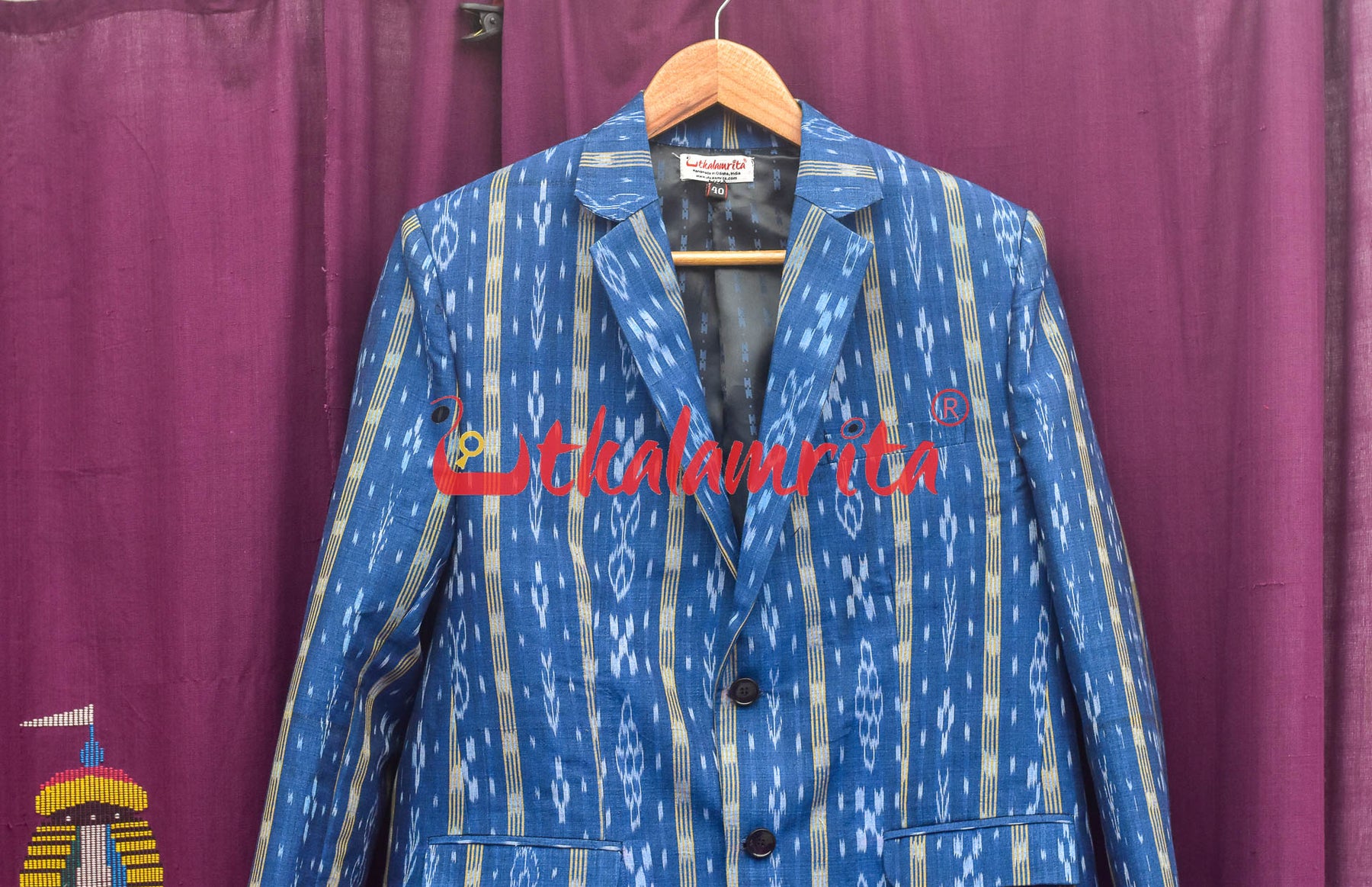 Cobalt Blue Anjimala (Mens' Blazer)