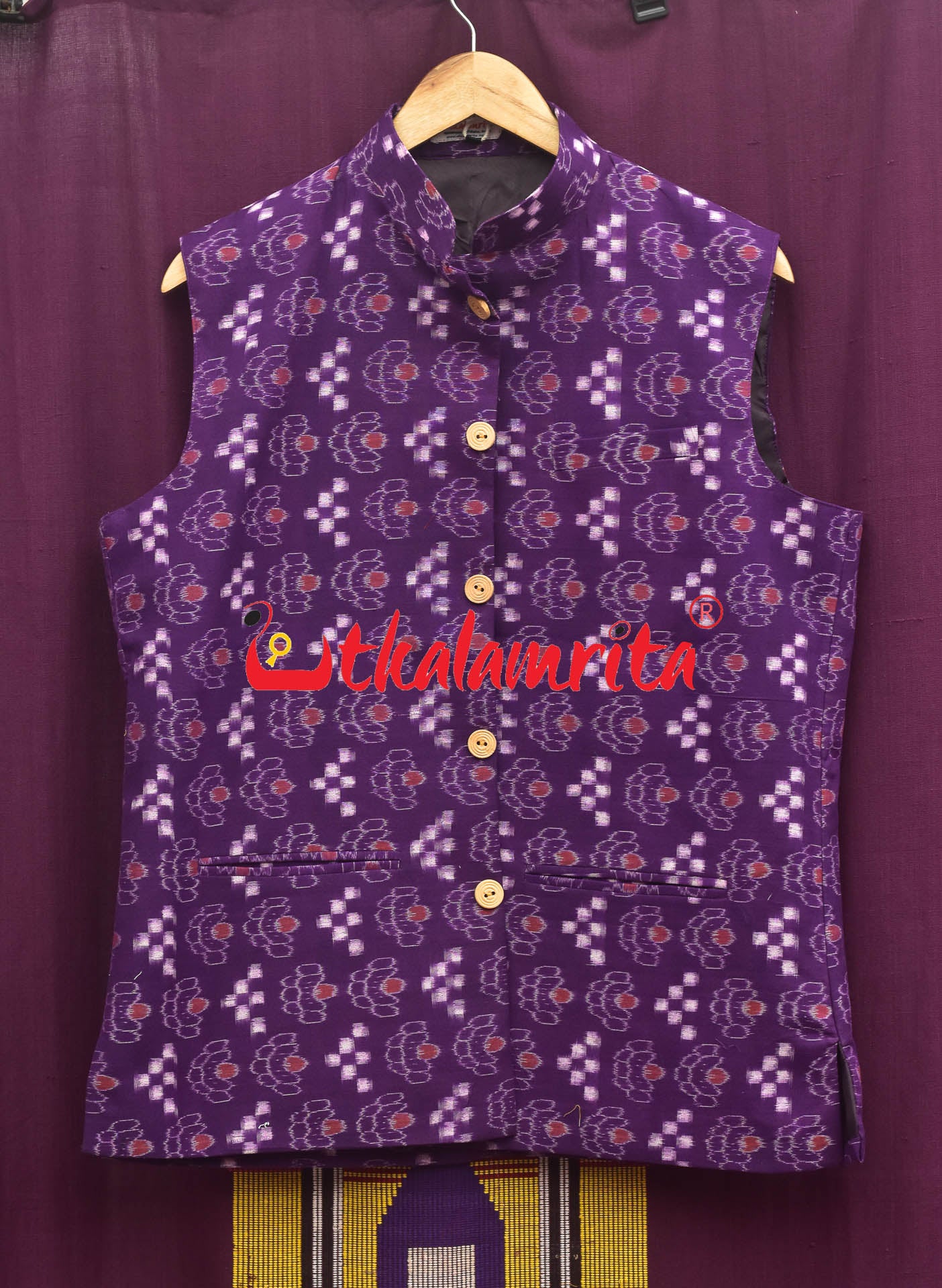 Purple Wall Jhoti Cotton (Men's Jacket)