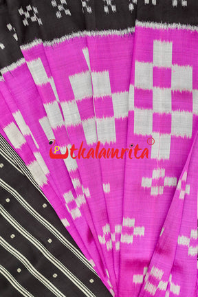 Pink Big Pasapali Khandua Silk Saree