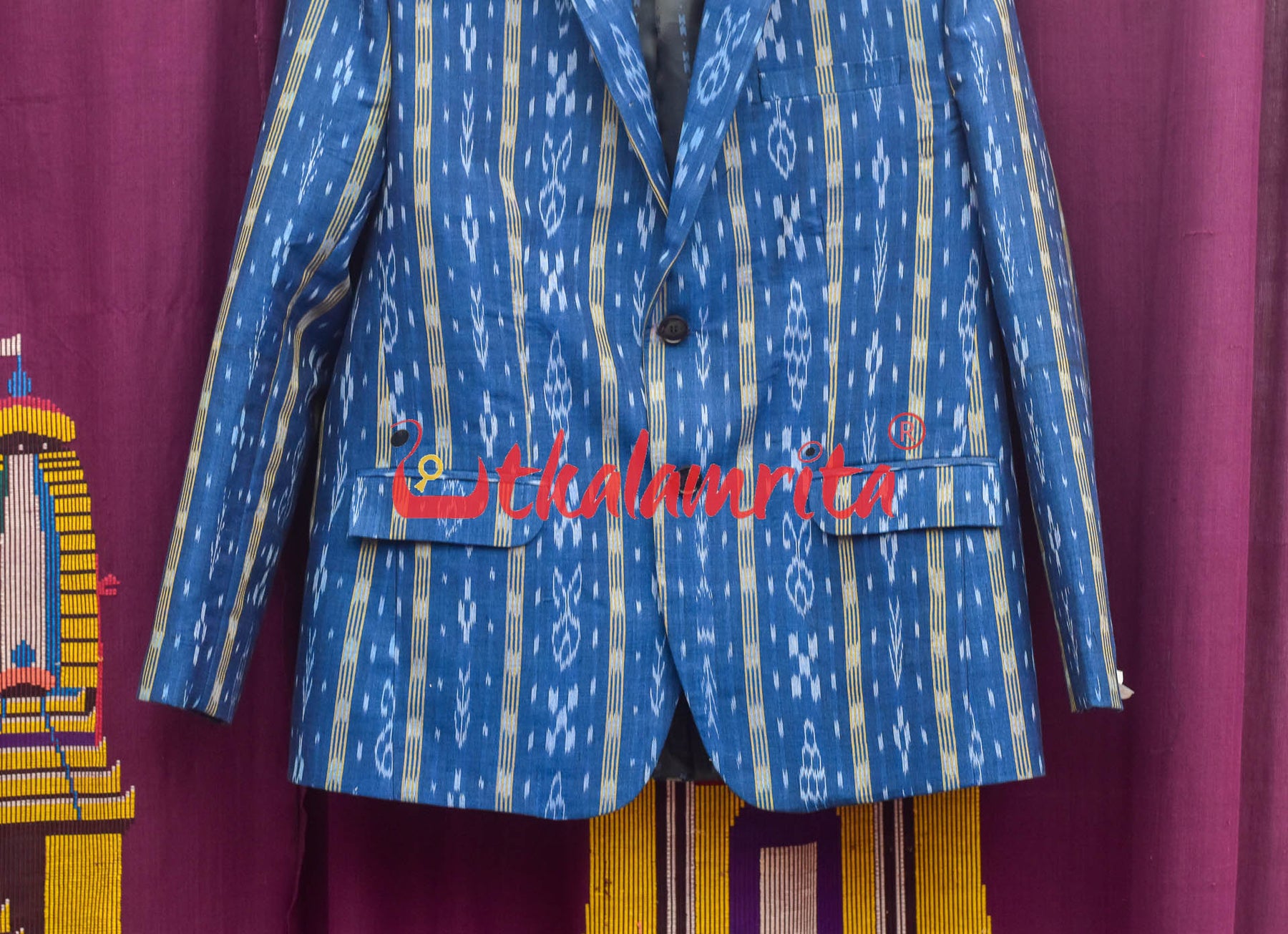 Cobalt Blue Anjimala (Mens' Blazer)