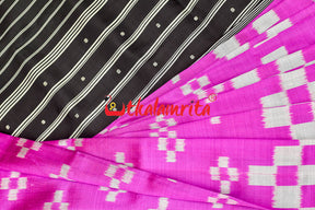 Pink Big Pasapali Khandua Silk Saree