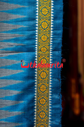 Stone Blue Mayura Gopalpur Tussar Saree