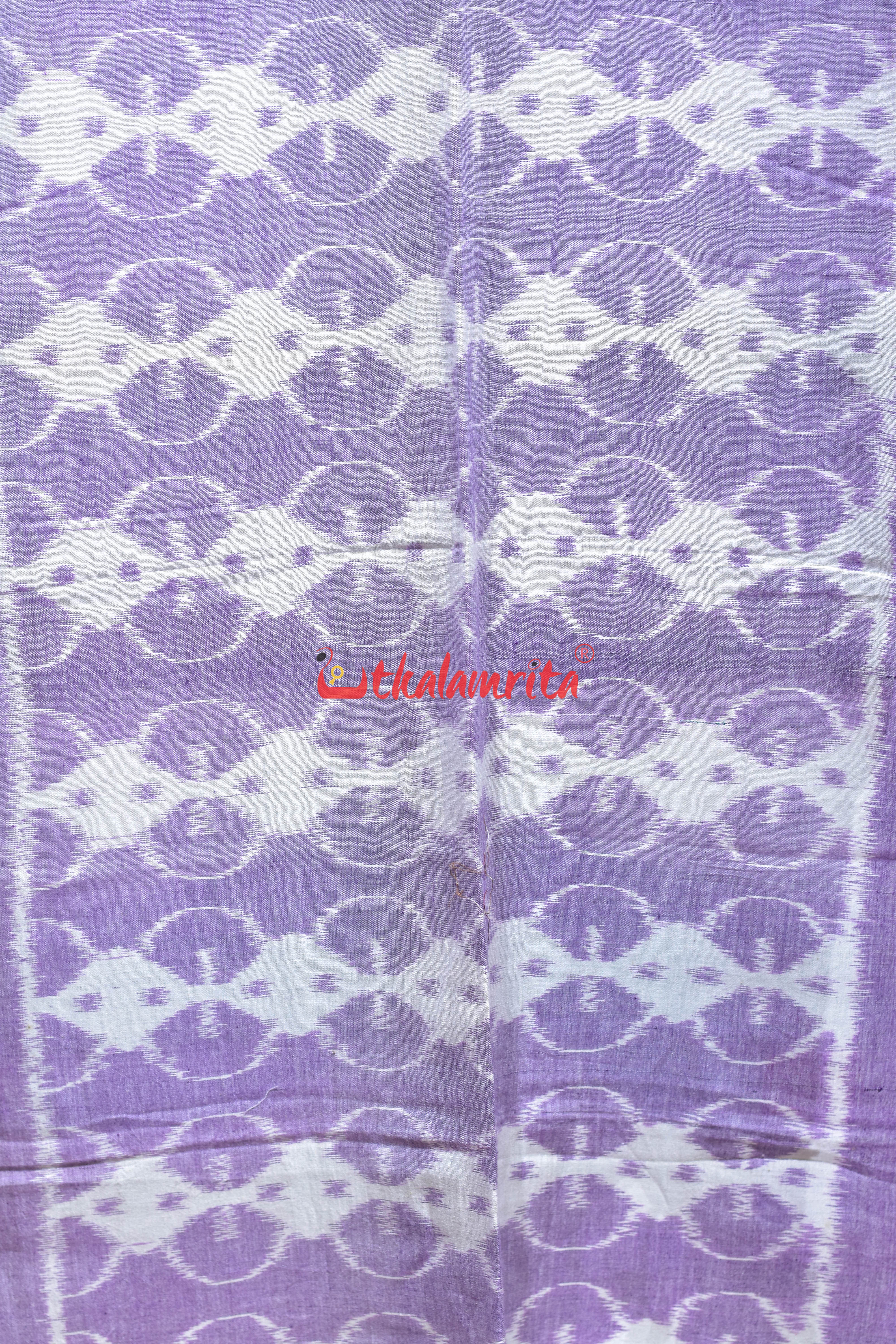 Lavendar with Green Cotton Stole