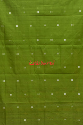 Mehndi Black Pittala Single Cotton Saree