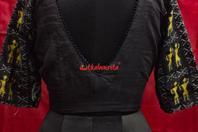 Black Tribals and Elephants (Blouse)