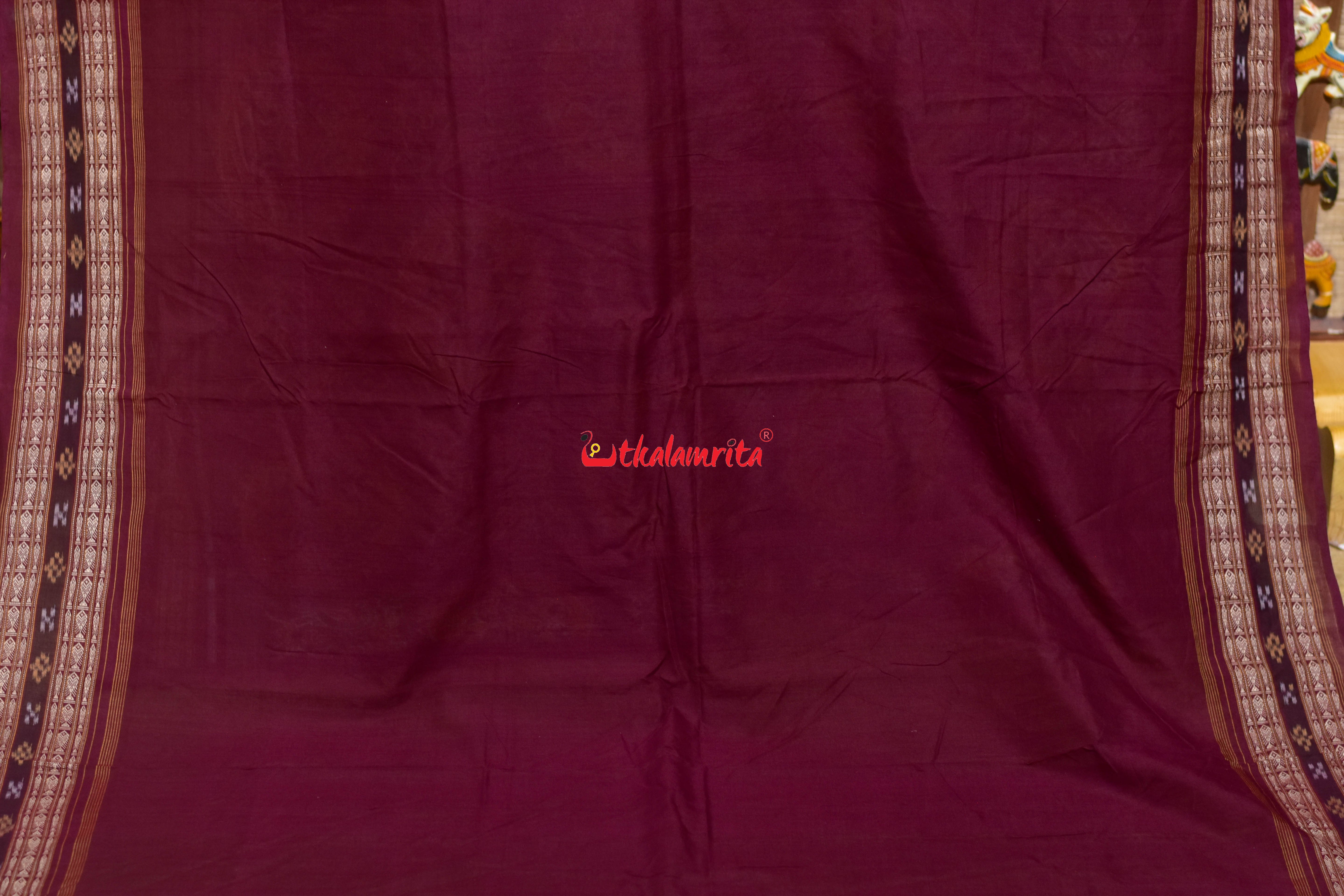 Charcoal Grey Rupa Chadhei Sambalpuri Cotton Saree