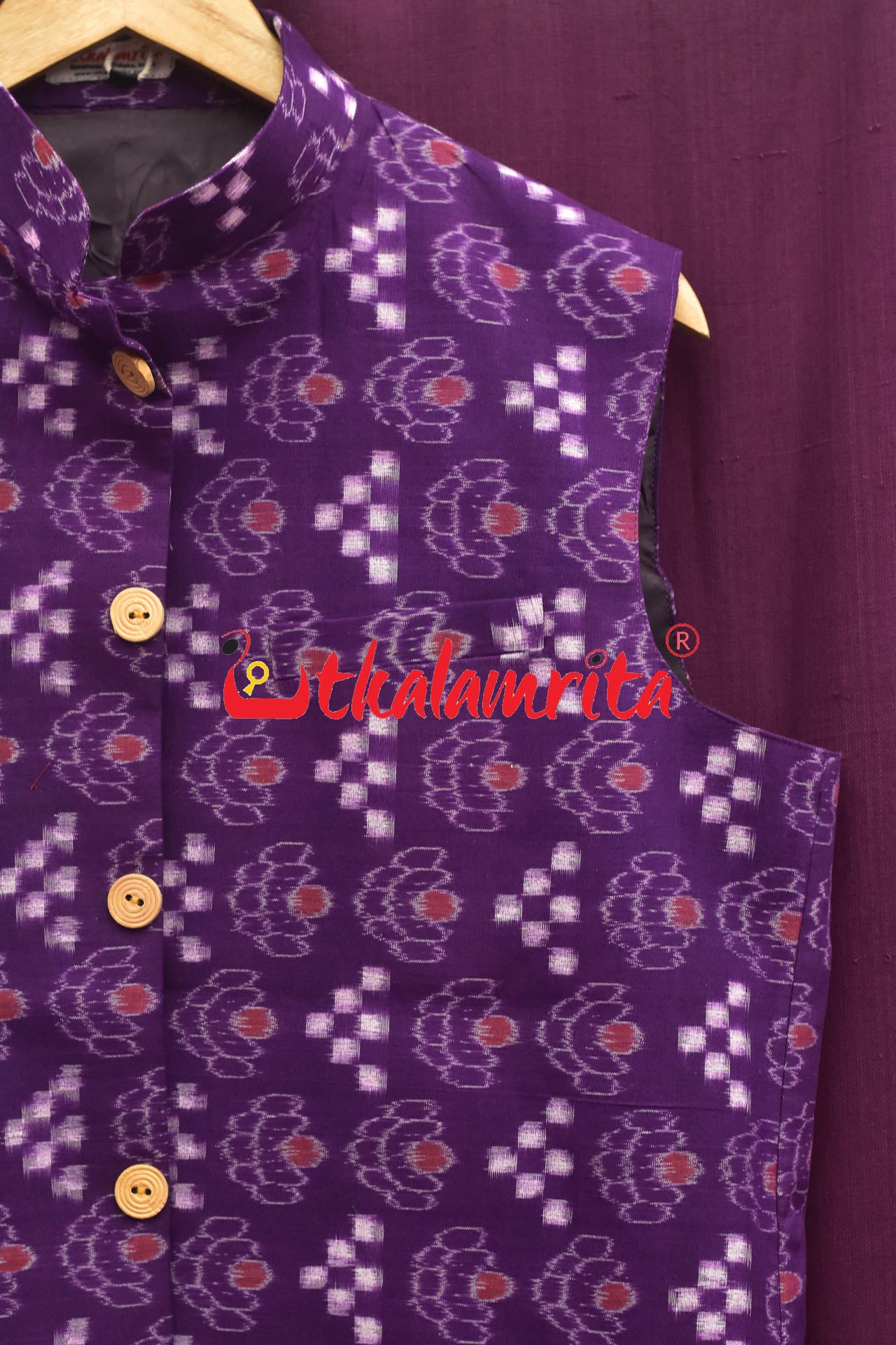 Purple Wall Jhoti Cotton (Men's Jacket)