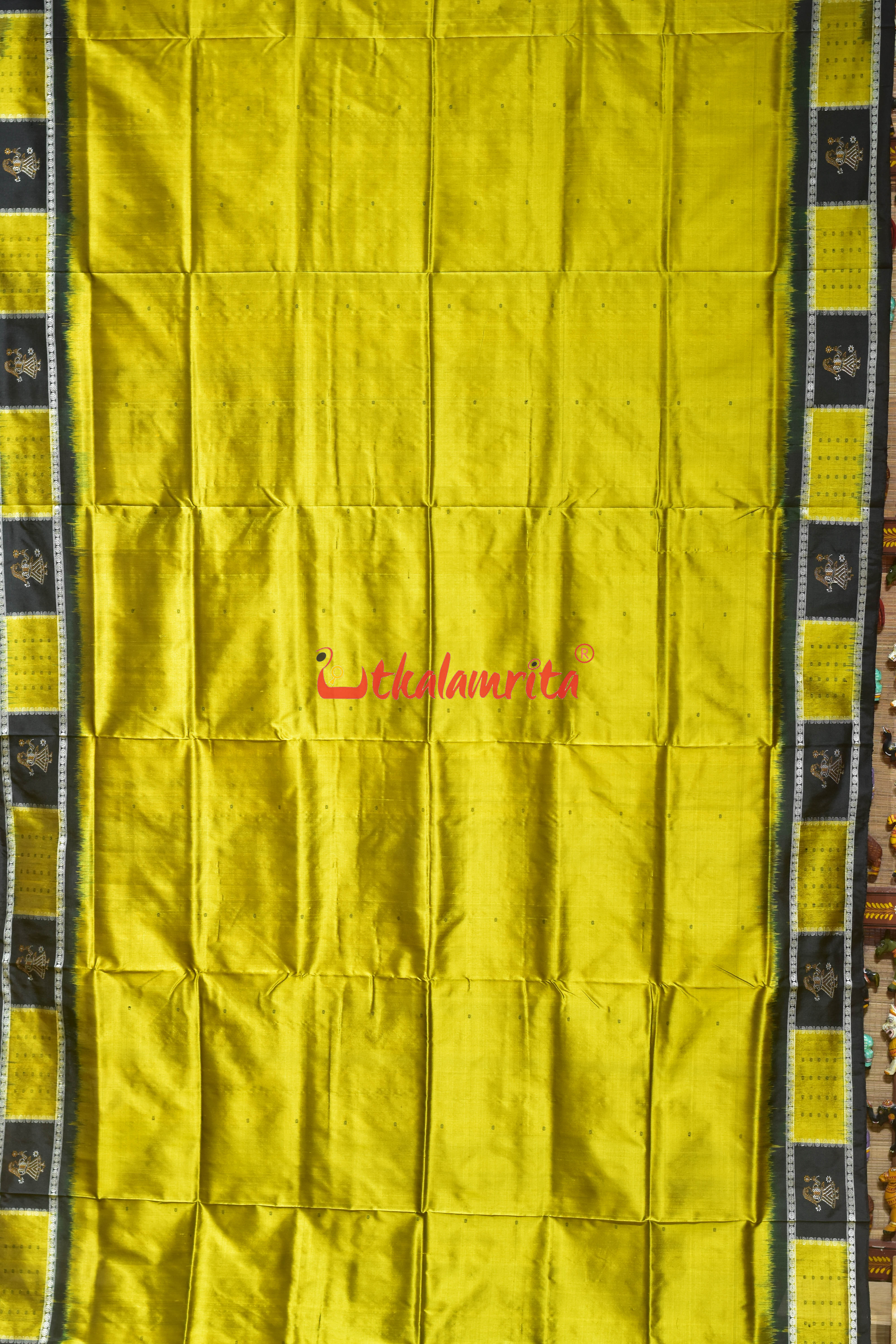 Golden Doll Border Bomkai Silk Saree