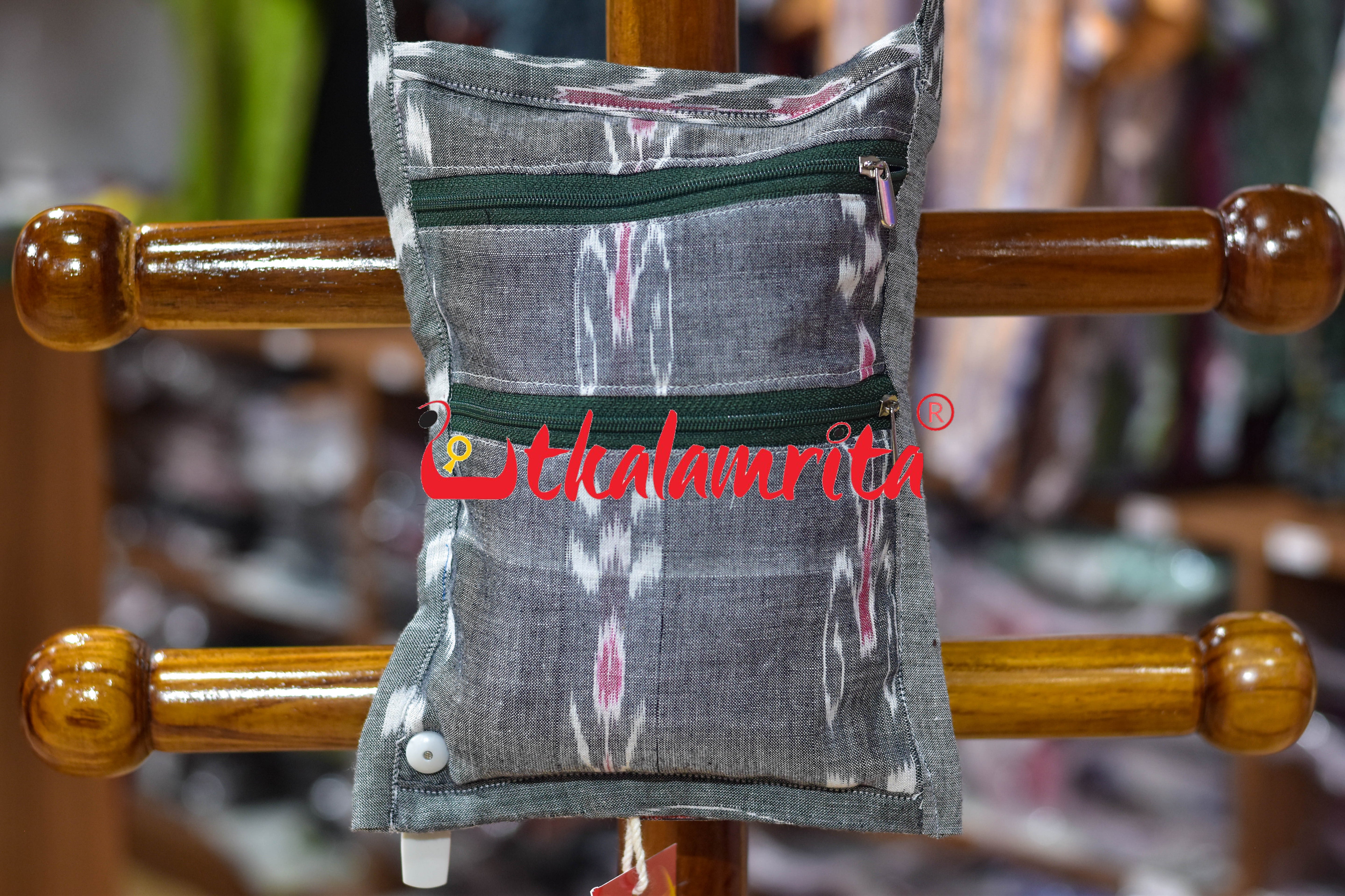 Grey Kadha Pasapali Small Sling Bag