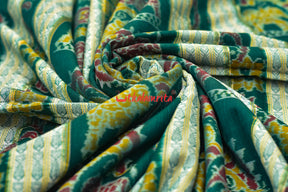 Green Nartaki Sambalpuri Cotton (Fabric)