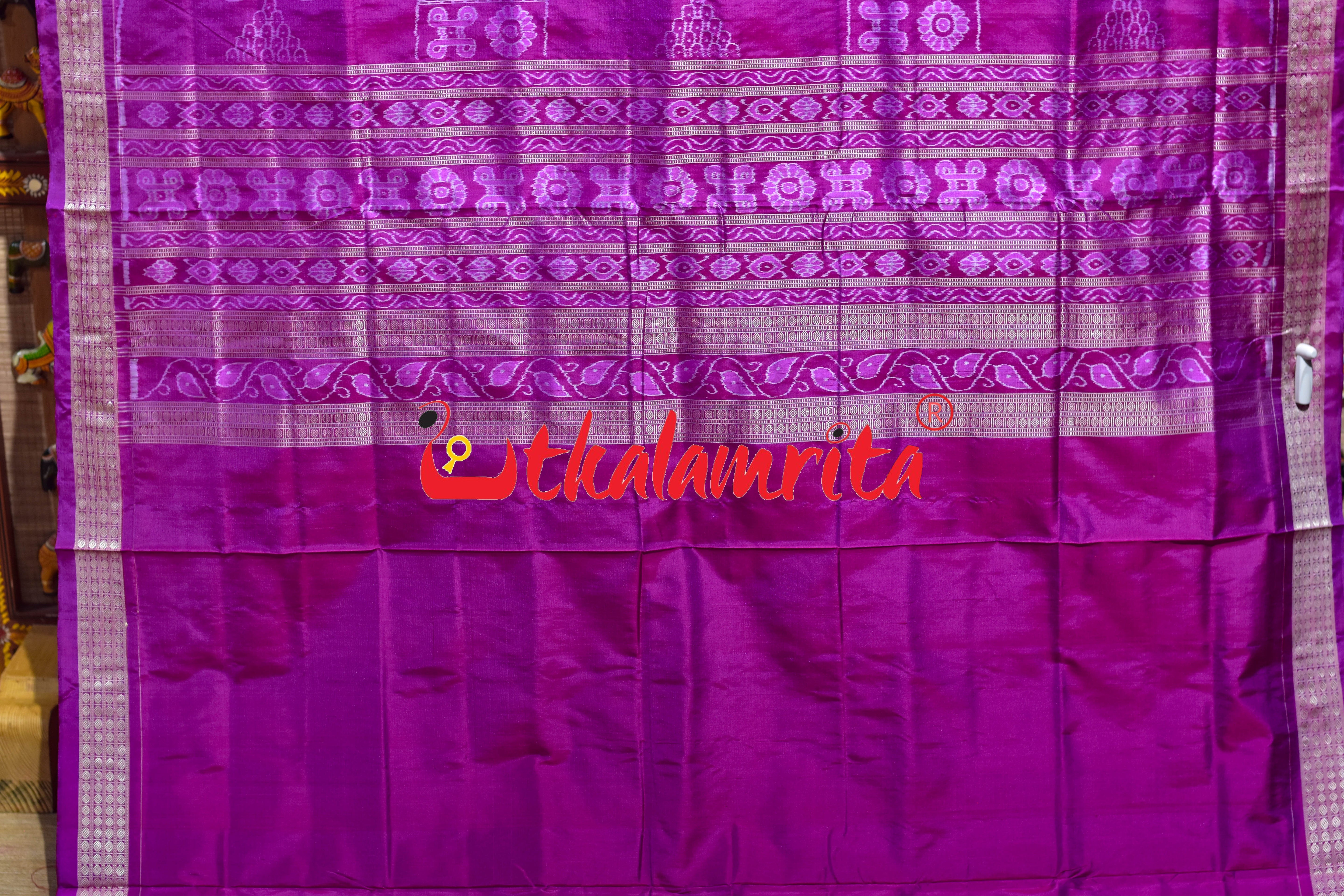 Rani Seven Wonders of the World Sambalpuri Silk Saree