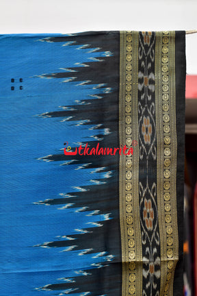 Novel Blue Khandua Silk Saree