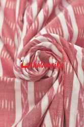 White Red Lines and Lata (Fabric)