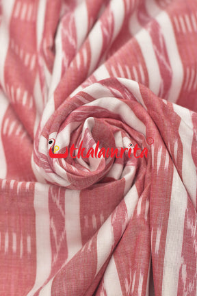 White Red Lines and Lata (Fabric)