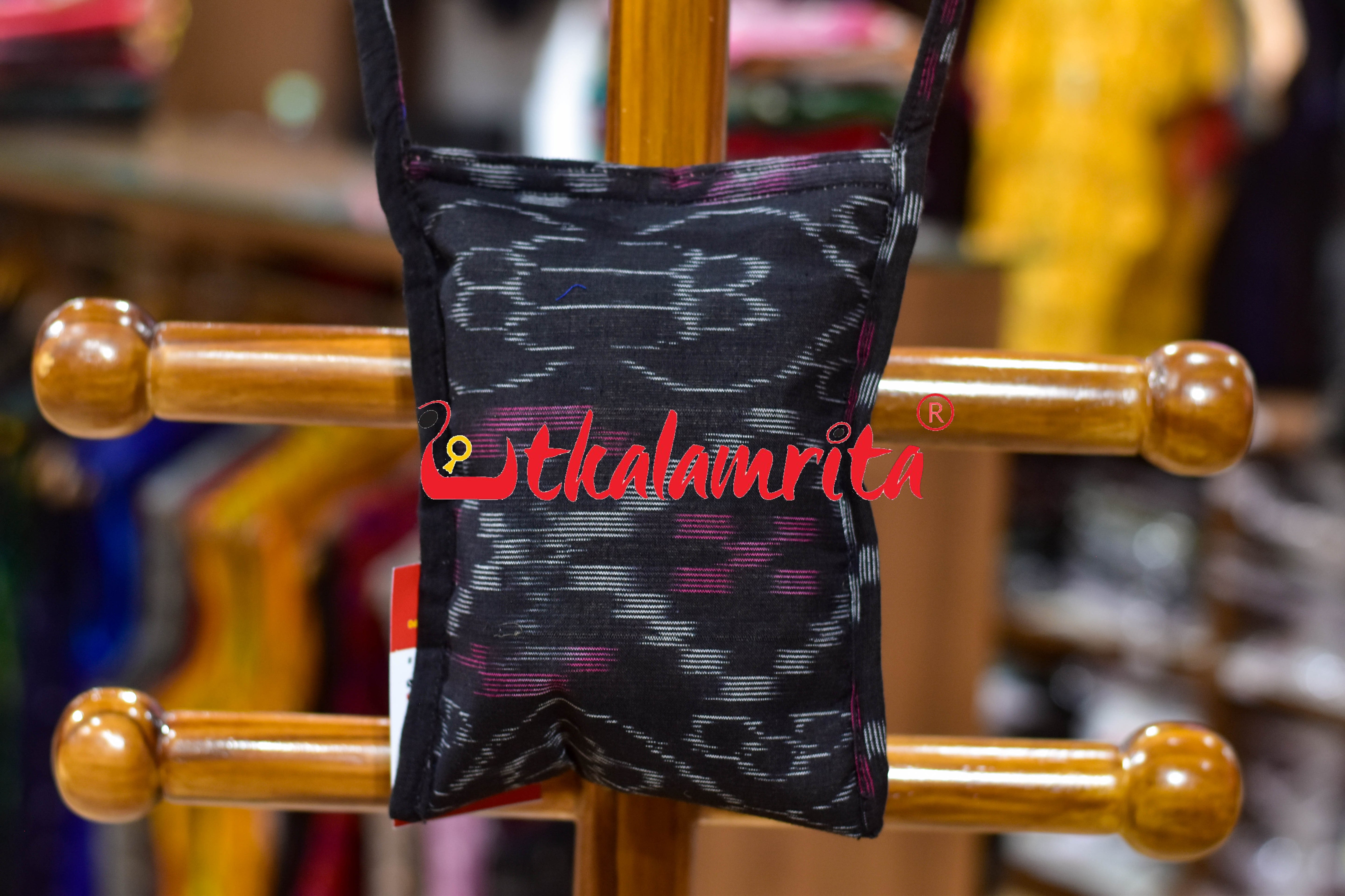 Black Tetris Mobile Sling Bag