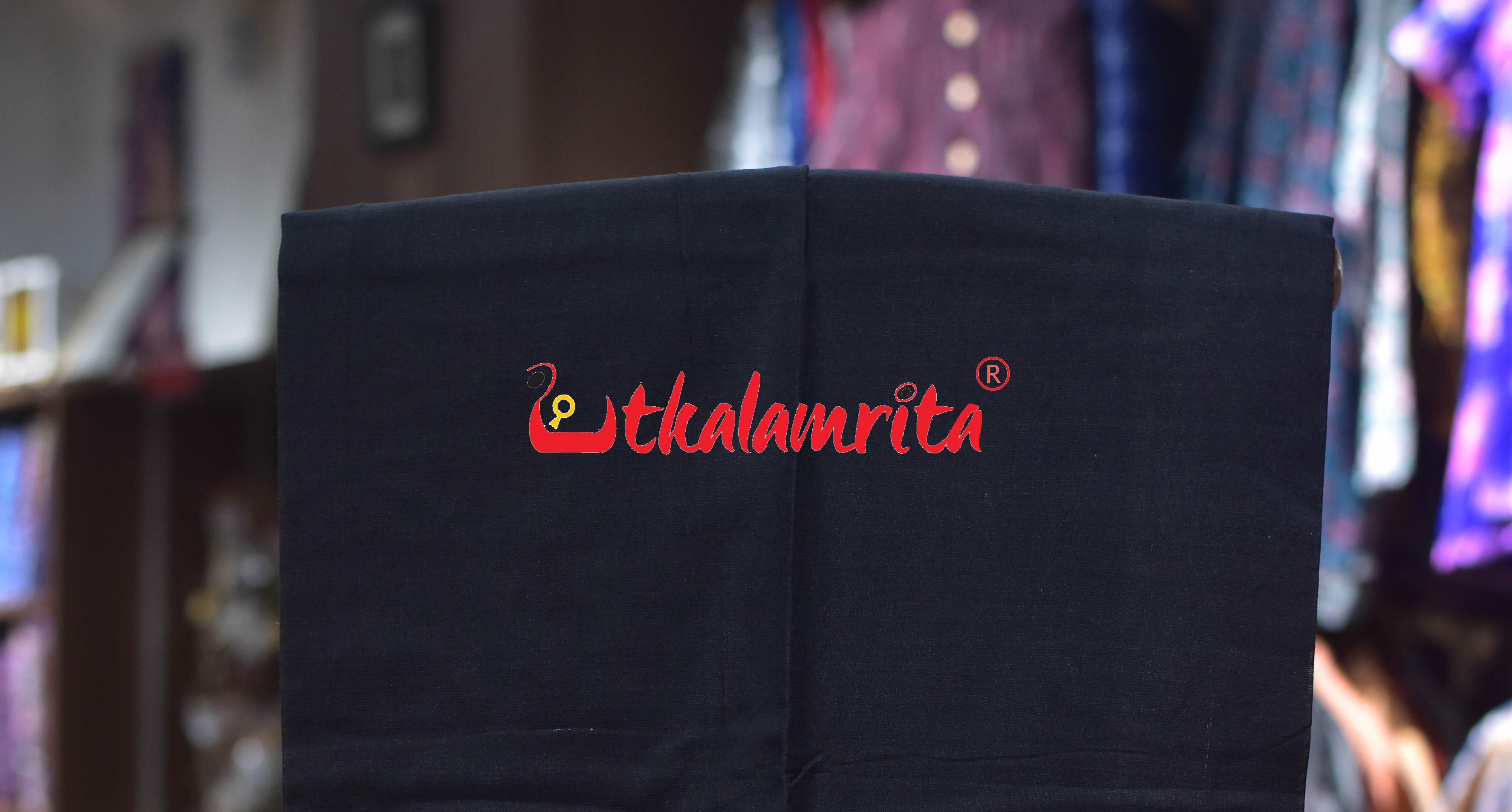 Green Black Center Design Cotton Dress Set