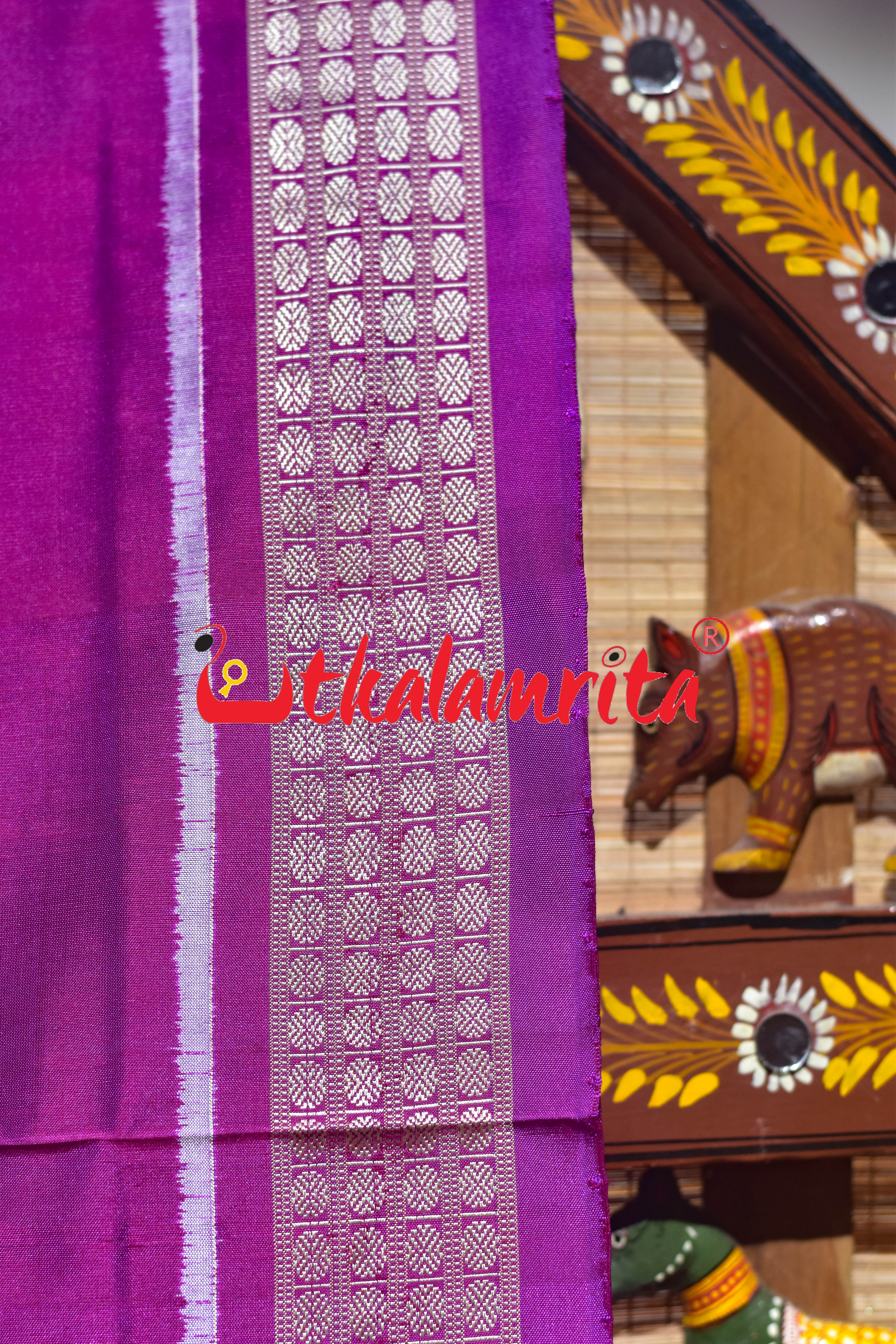 Rani Seven Wonders of the World Sambalpuri Silk Saree