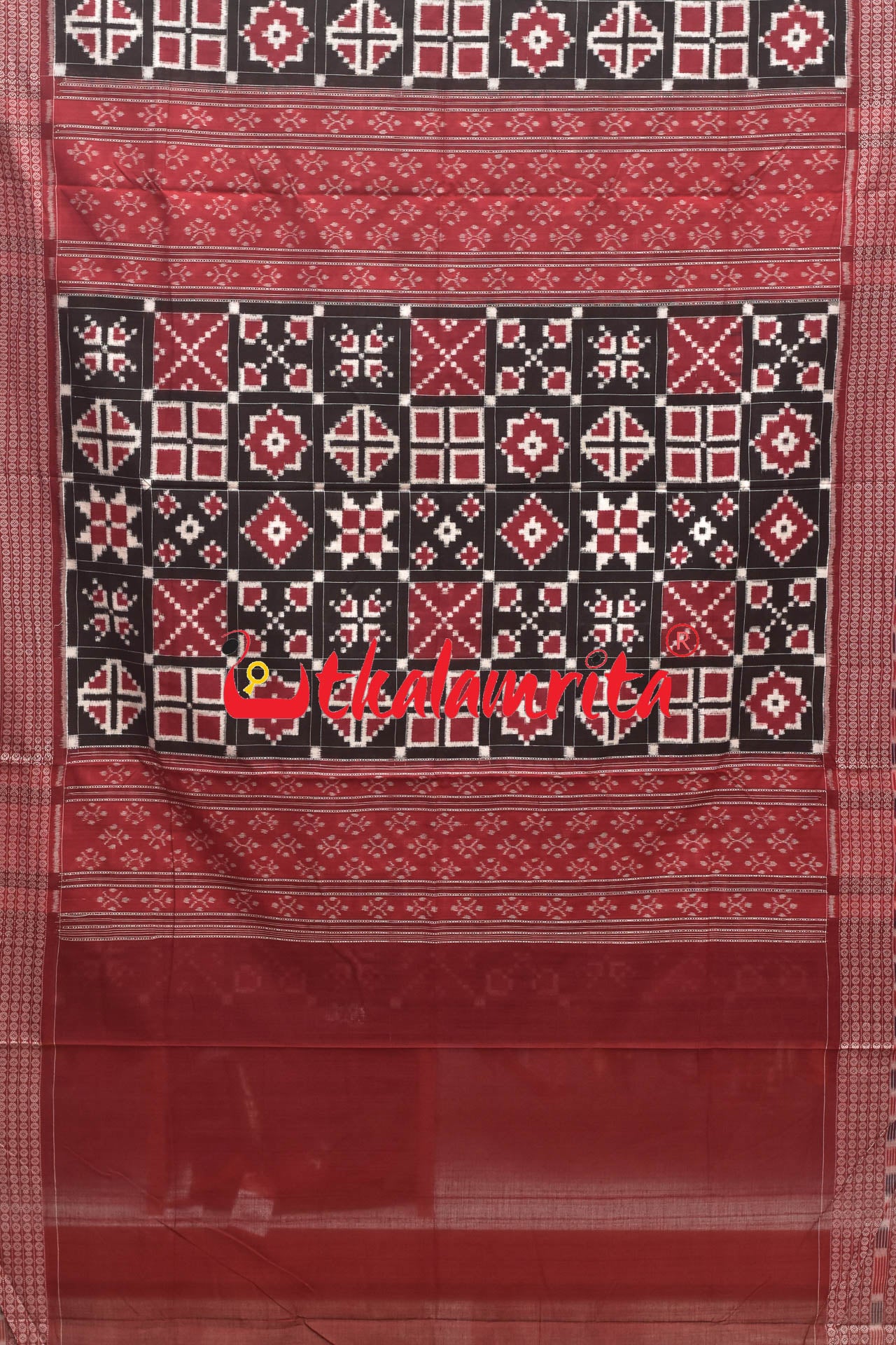 Pochampally Style Pasapali Sambalpuri Cotton Saree