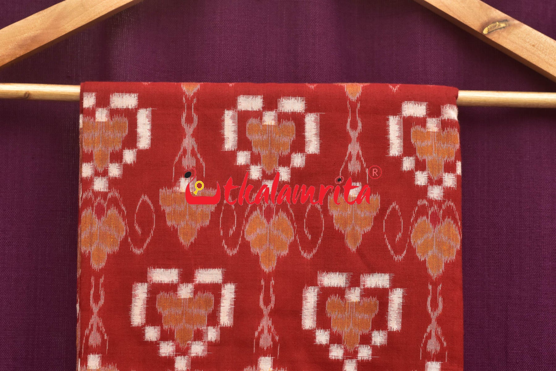 Red Body With Heart Pasapali Sambalpuri Dress Set