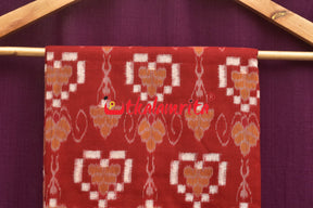 Red Body With Heart Pasapali Sambalpuri Dress Set