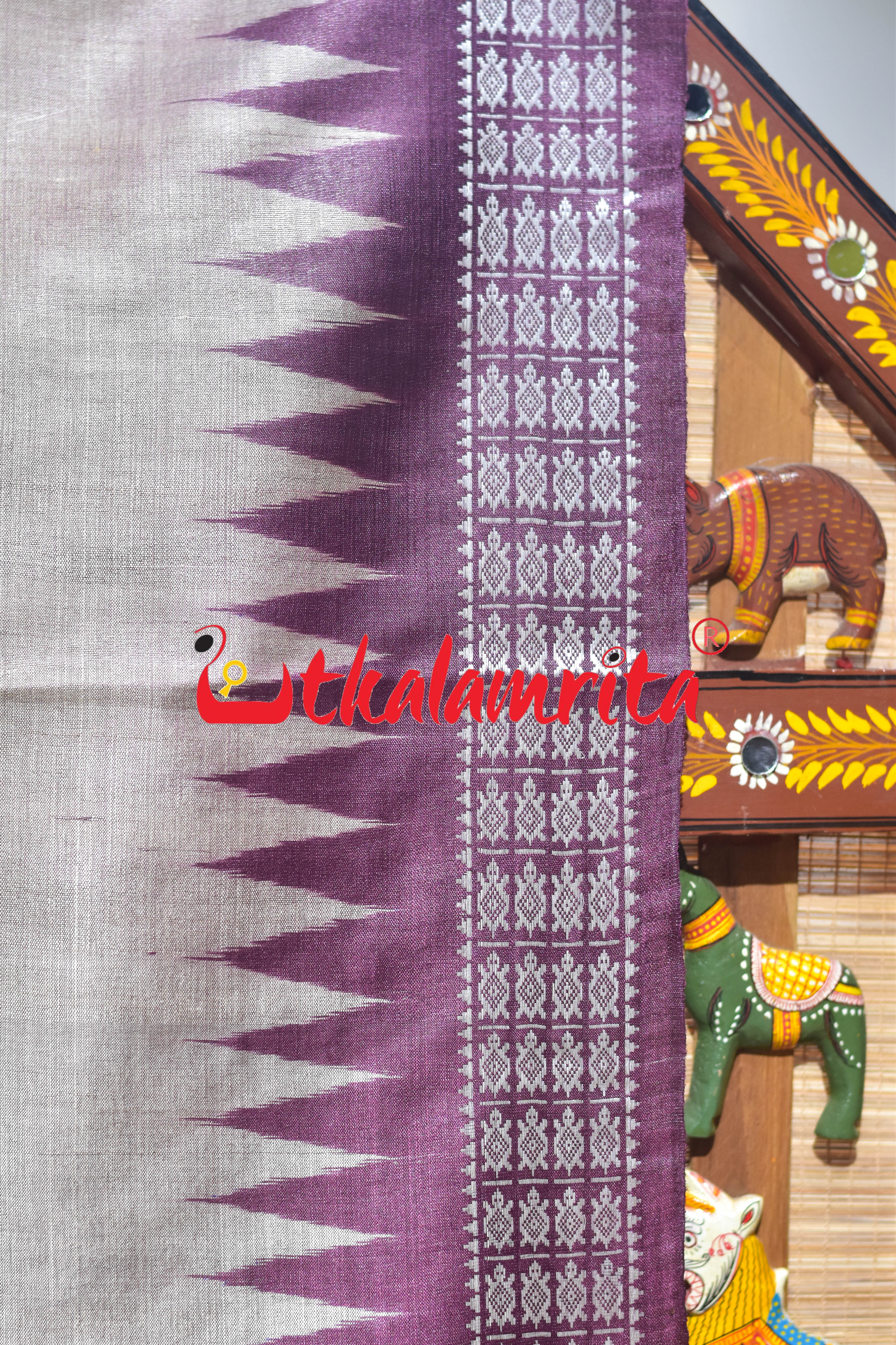 Boita Olive Ridley Natural Wine Tussar Silk Saree