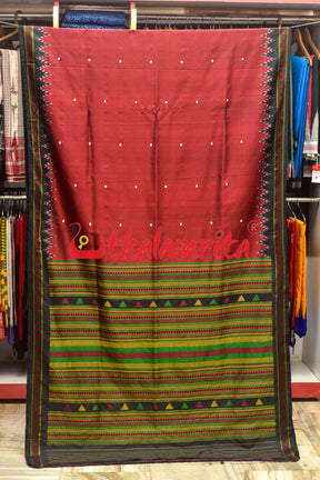 Laal Dongria Silk Saree