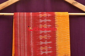 Red Body With Heart Pasapali Sambalpuri Dress Set