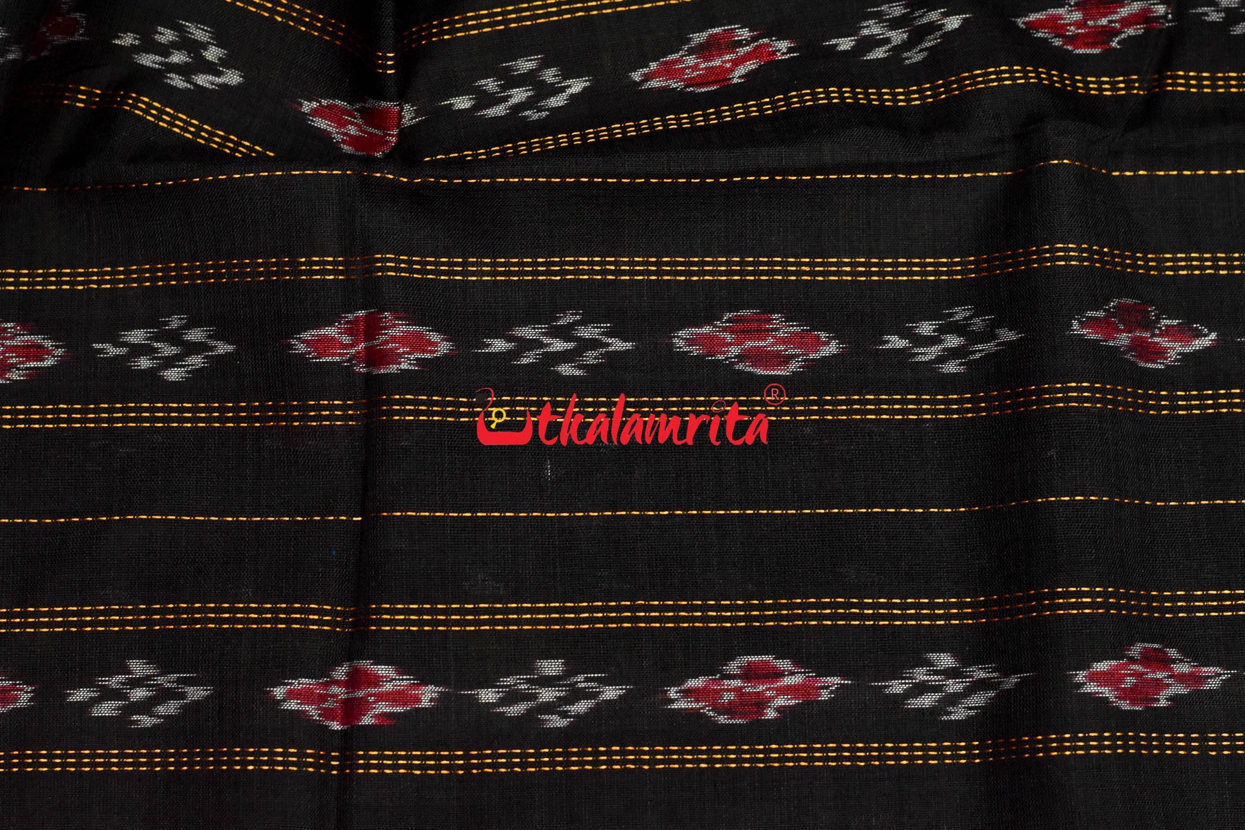 Blueish Red Border Nabakothi Cotton Saree