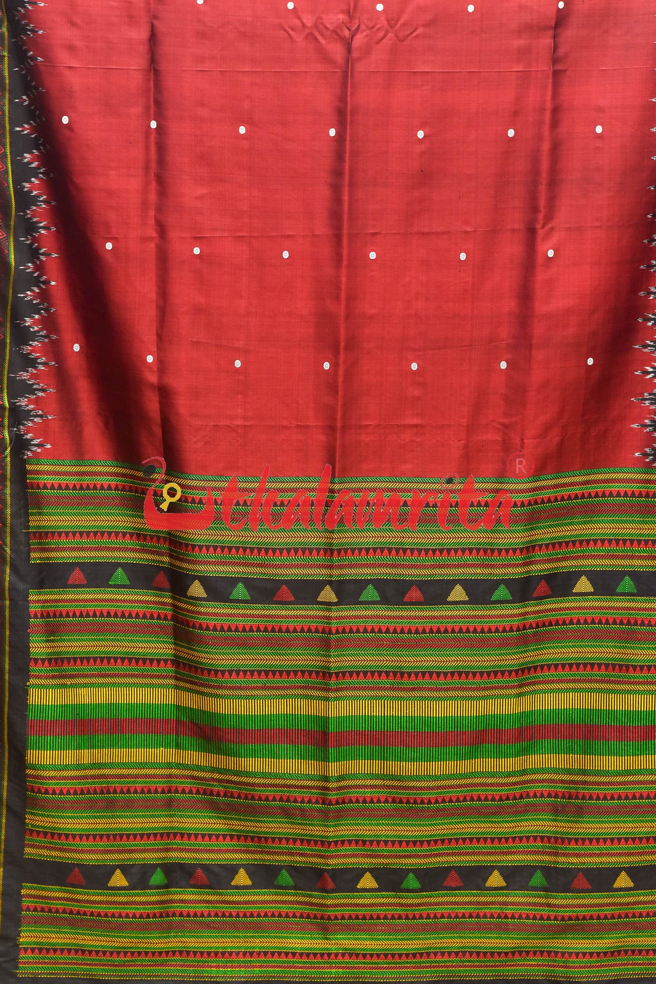 Laal Dongria Silk Saree