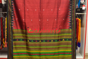 Laal Dongria Silk Saree