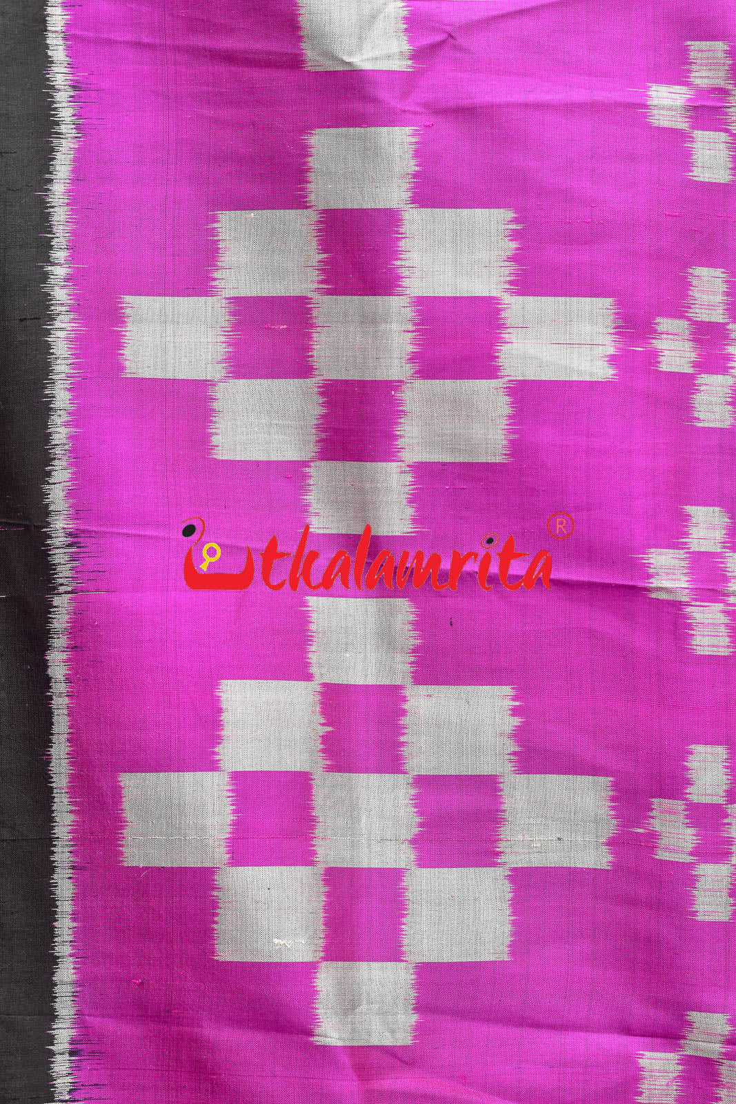 Pink Big Pasapali Khandua Silk Saree