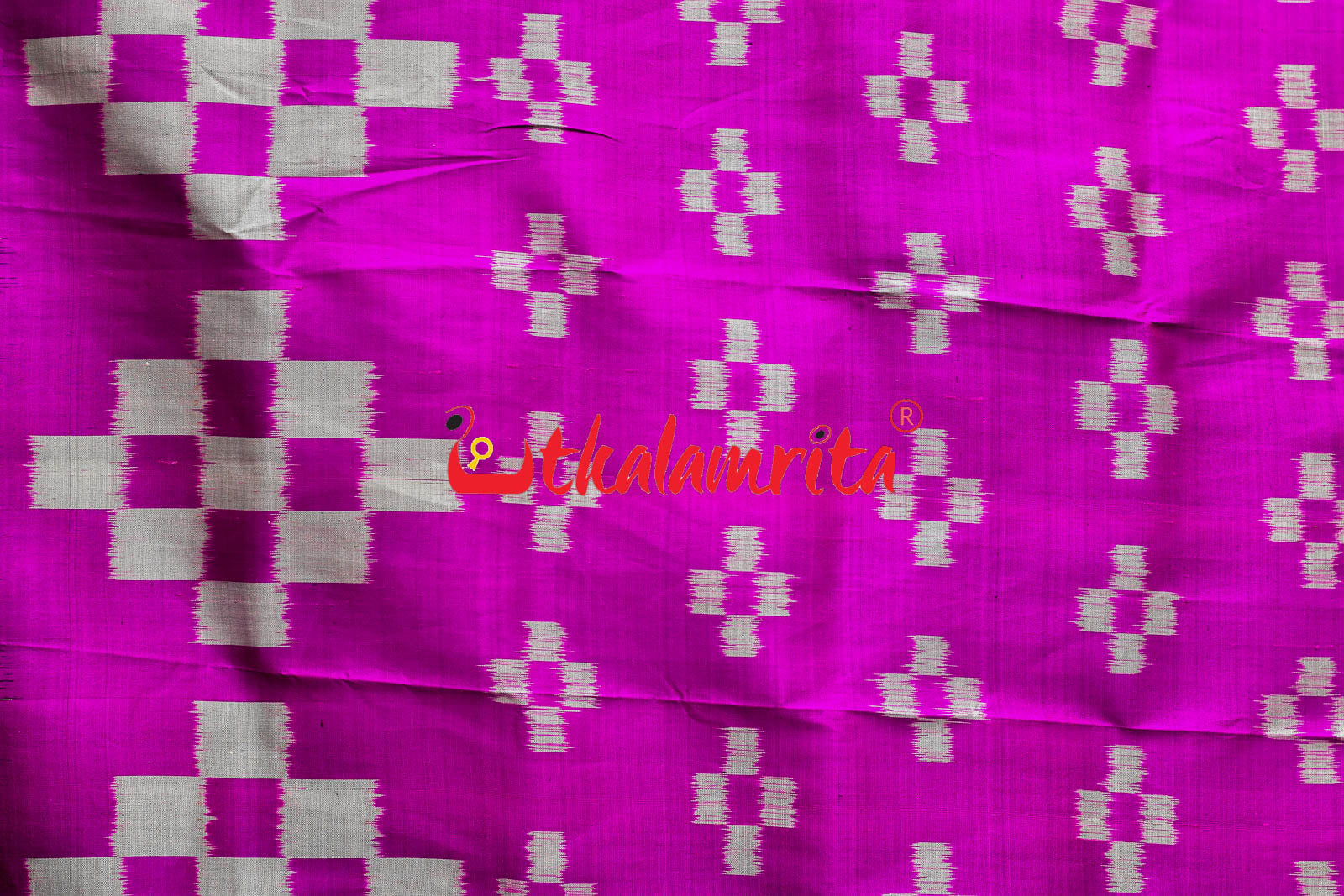 Pink Big Pasapali Khandua Silk Saree