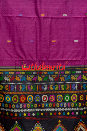 Black Rani Dolabedi Gopalpur Tussar Saree