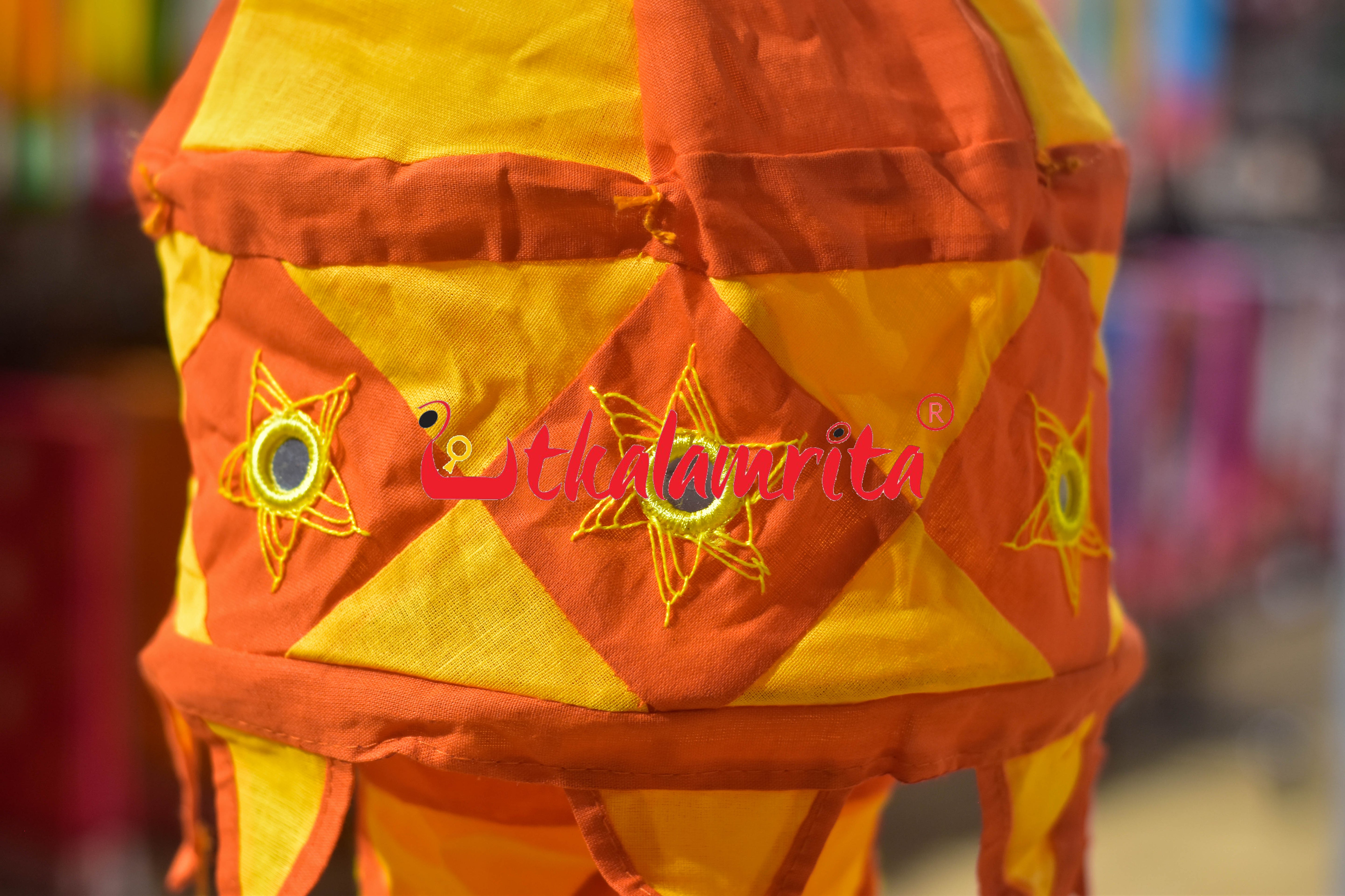Orange Yellow Special 2-Step Round Lampshade