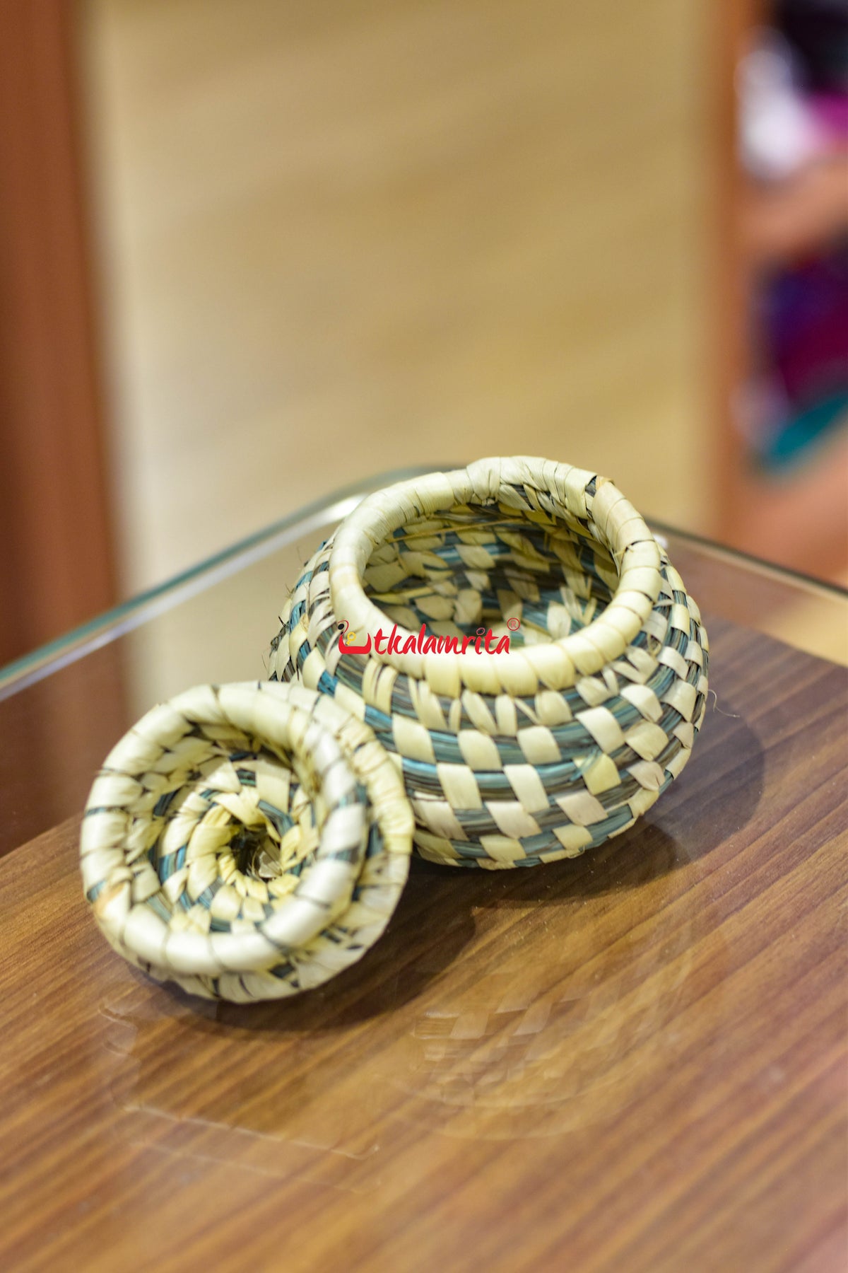 Sabai Grass Light Blue Jewellery Box