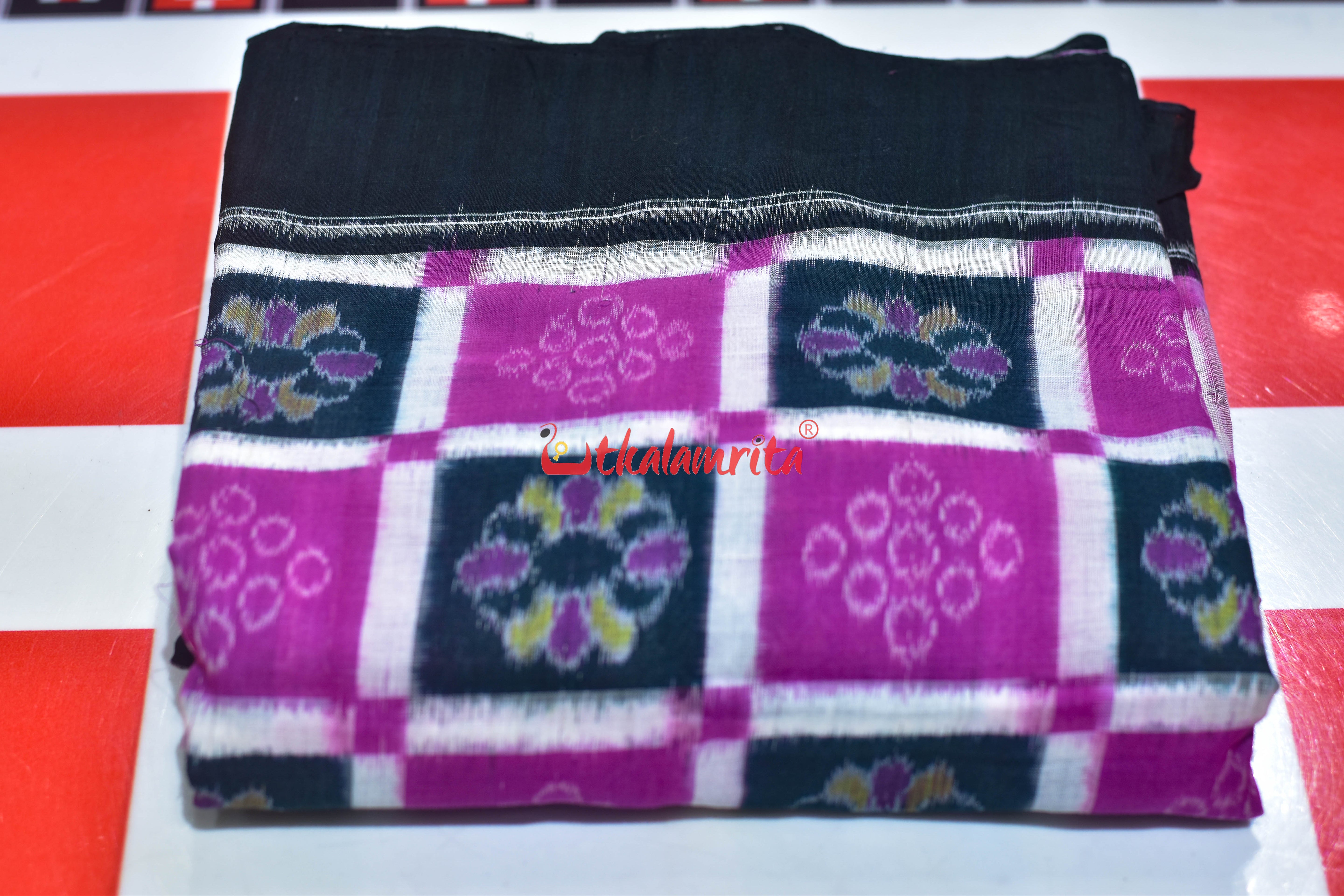 Magenta Flower Kothi Pasapali Cotton (Fabric)