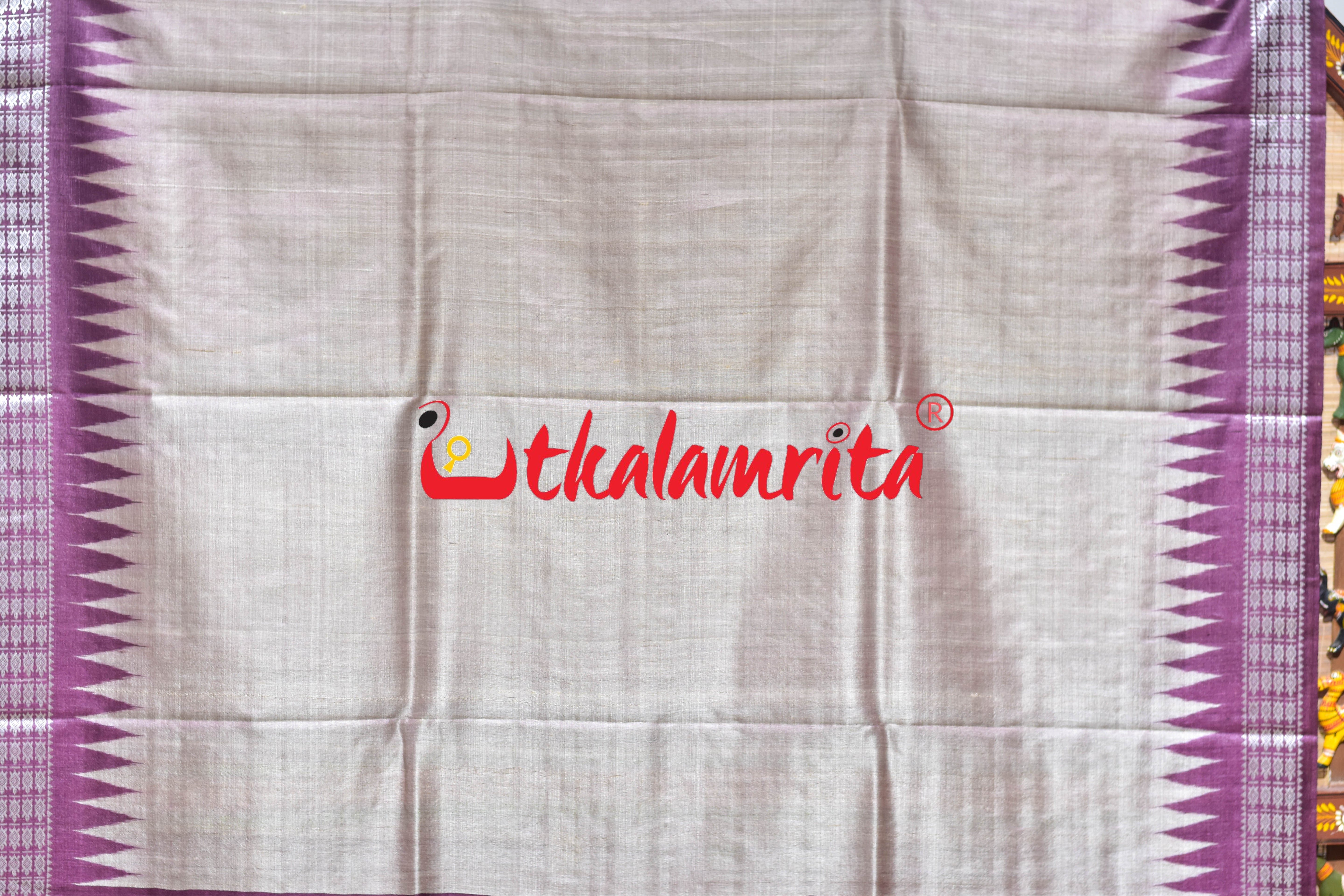 Boita Olive Ridley Natural Wine Tussar Silk Saree