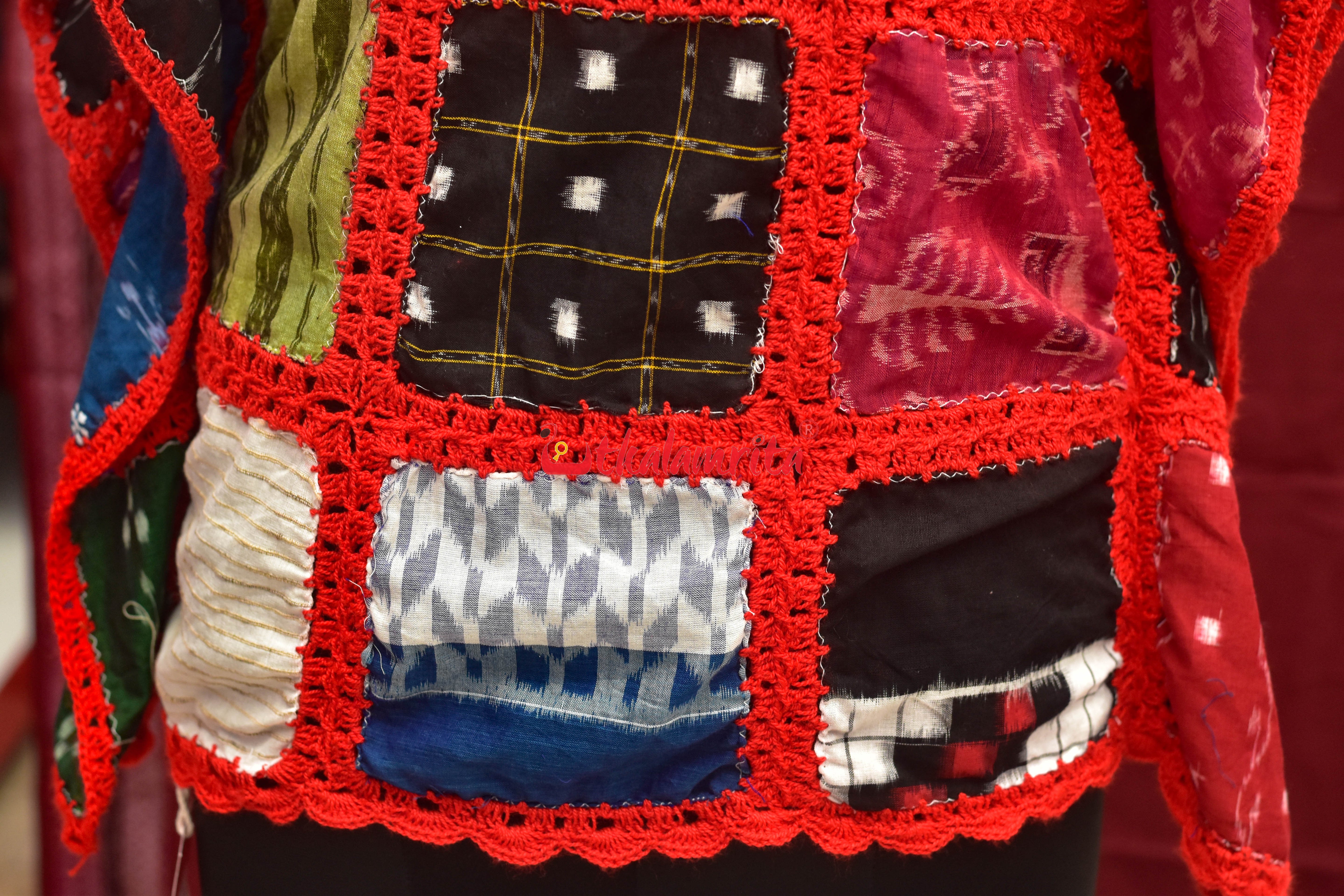 Multi Colour Ikat Crochet (Girl's Kaftan)