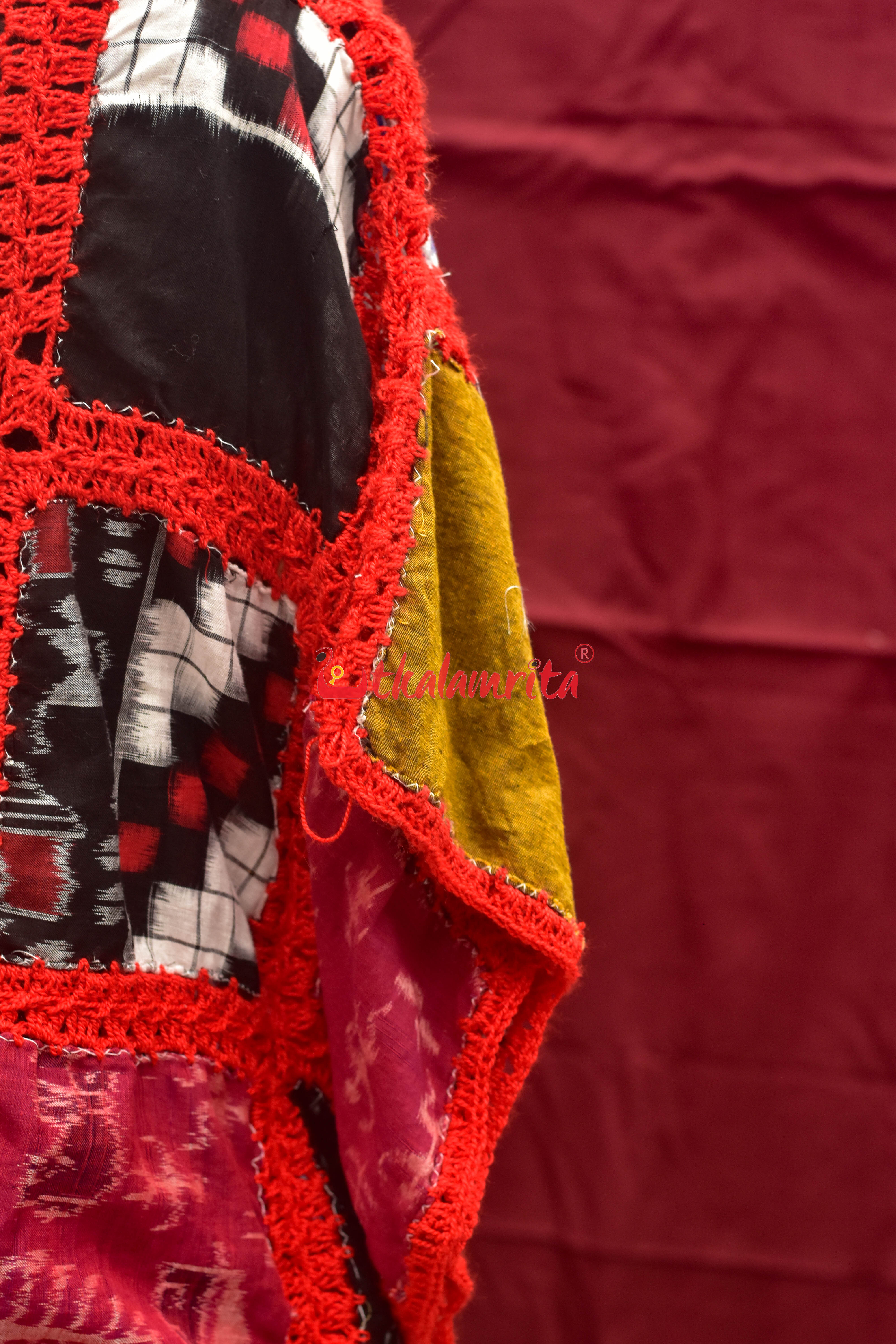 Multi Colour Ikat Crochet (Girl's Kaftan)
