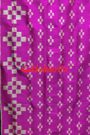 Pink Big Pasapali Khandua Silk Saree