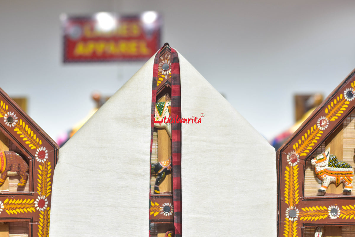 Red Kumbha Border (Uttaria)