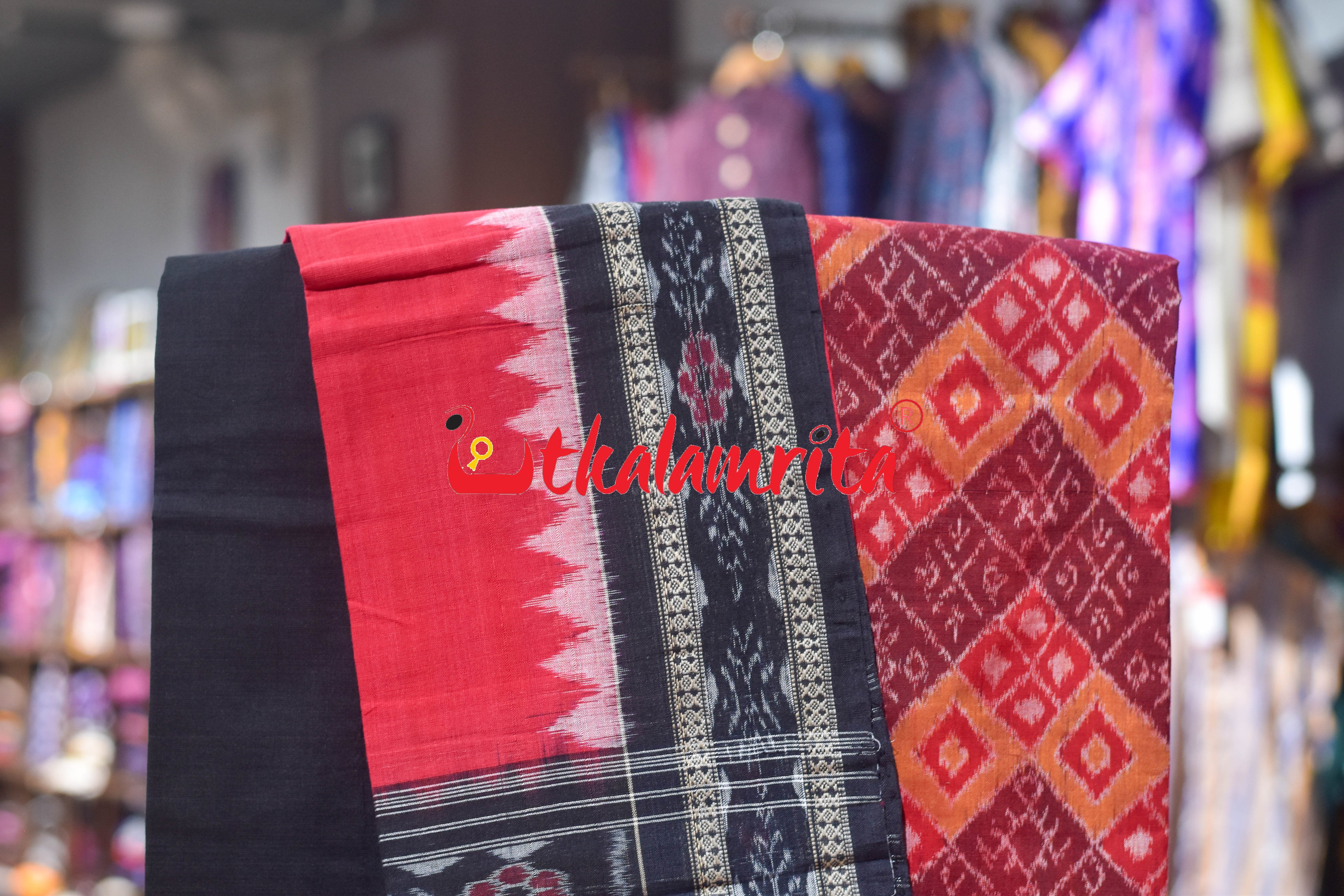 Rust Diamond Body Cotton Dress Set