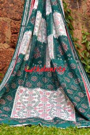 Box Computer Green Khandua Cotton Saree