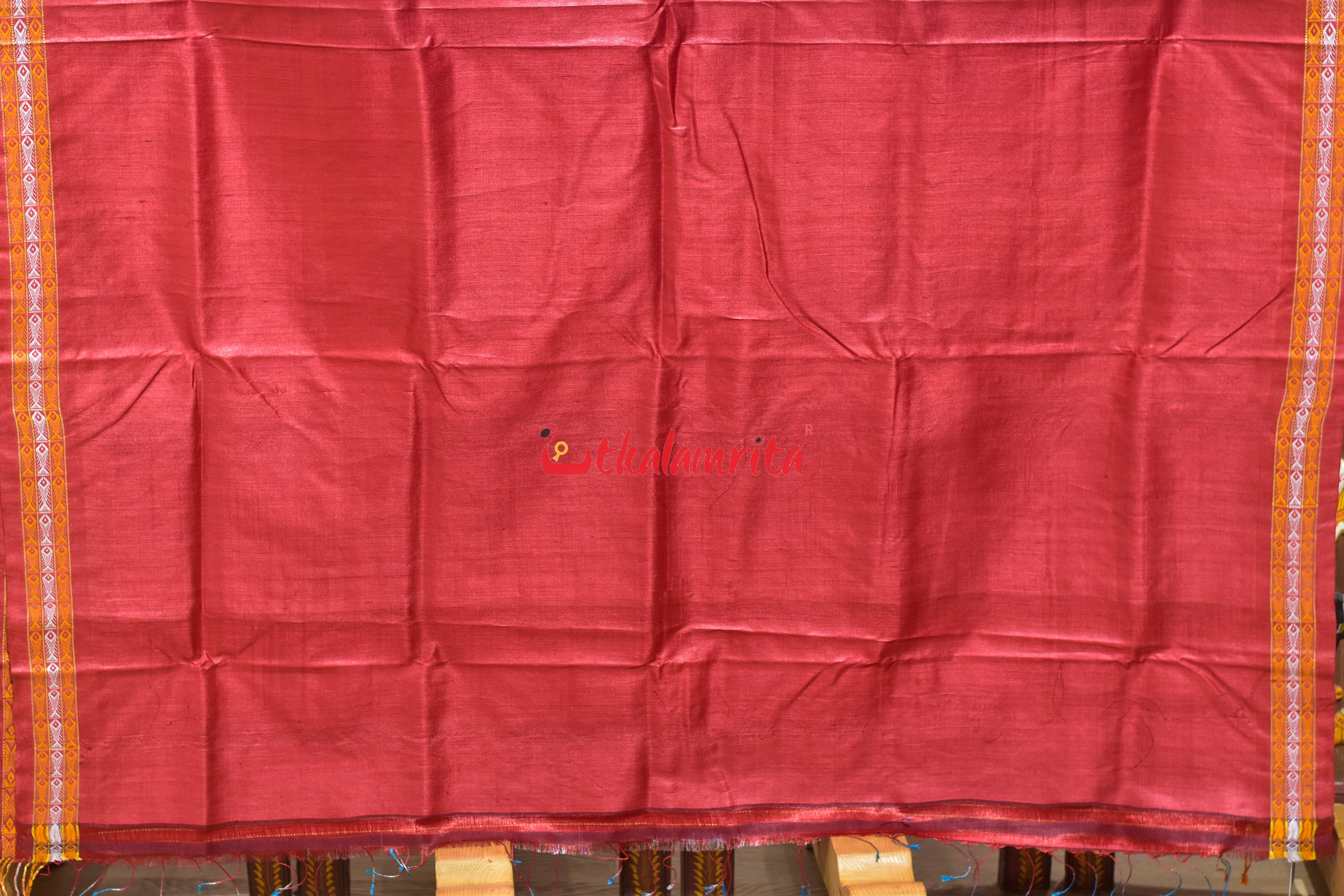 Blue Fish Border Dolabedi Gopalpur Tussar Silk Saree